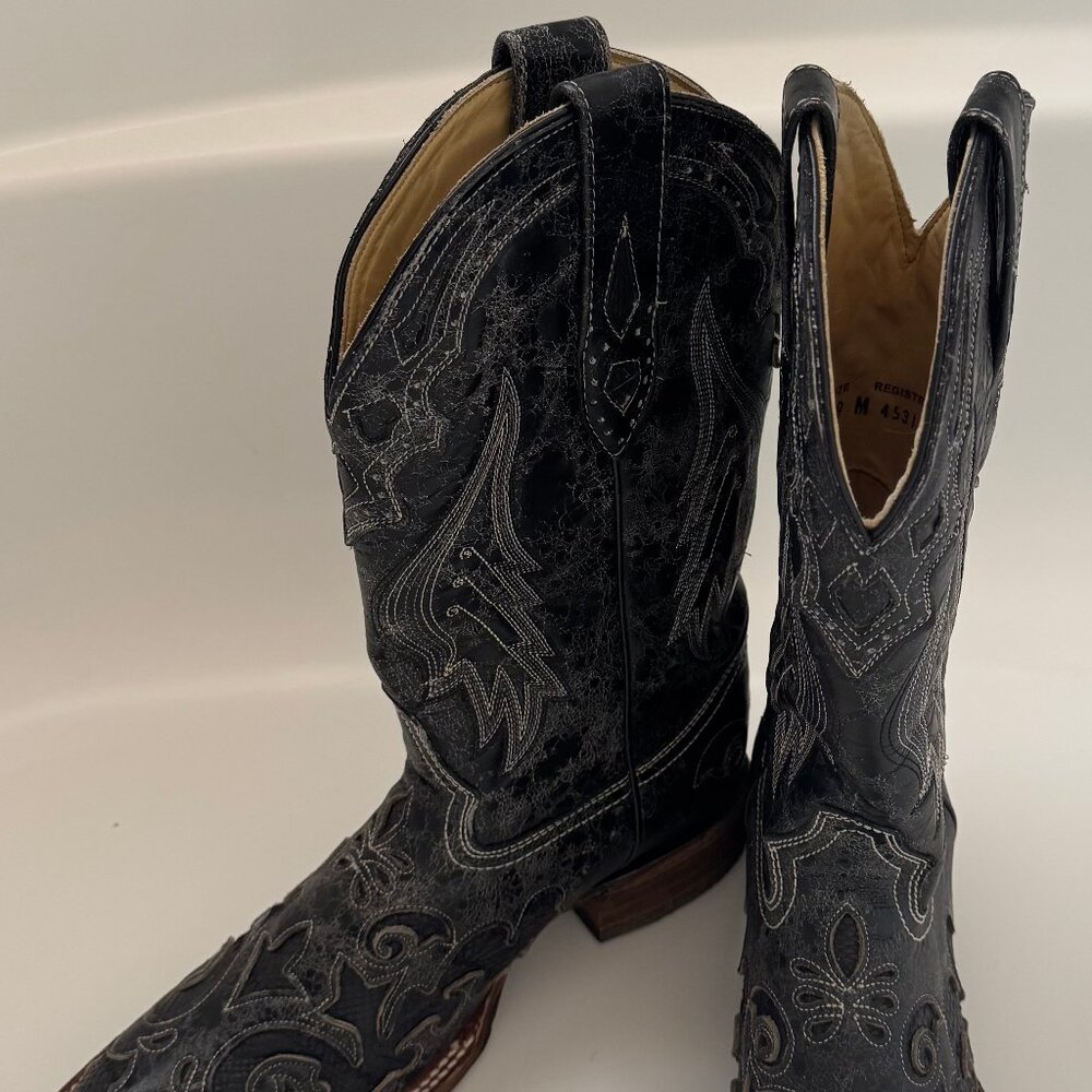 Corral Women's Vintage Python Inlay Western Cowbo… - image 2